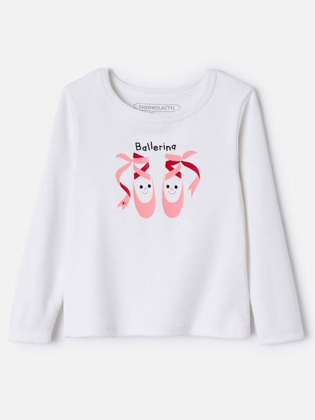 T-shirts thermolactyl sérigraphiés Blanc+Blanc pure+Blanc rose+Gris+Gris clair+Gris pâle 11 - vertbaudet enfant 