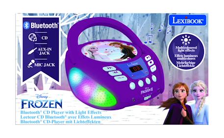 Lecteur cd bluetooth la reine des neiges Violet 6 - vertbaudet enfant 