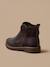 Boots tresse en cuir Bordeaux chocolat+Marine 2 - vertbaudet enfant 