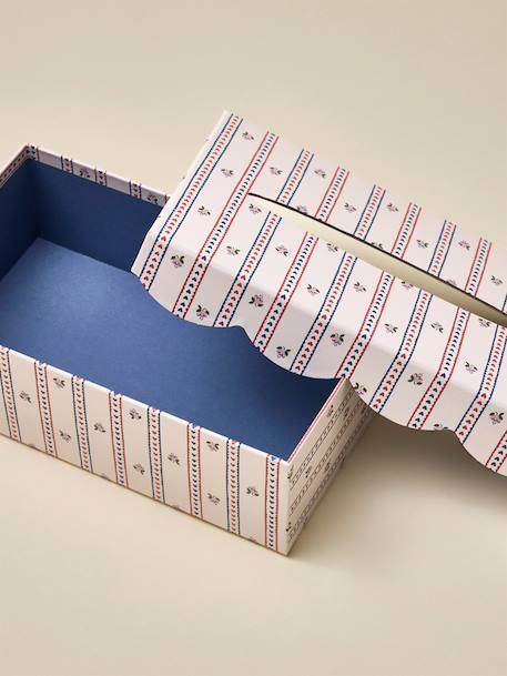 Boîte à mouchoirs en papier imprimé Bleu jeans+Imprimé marine 4 - vertbaudet enfant 