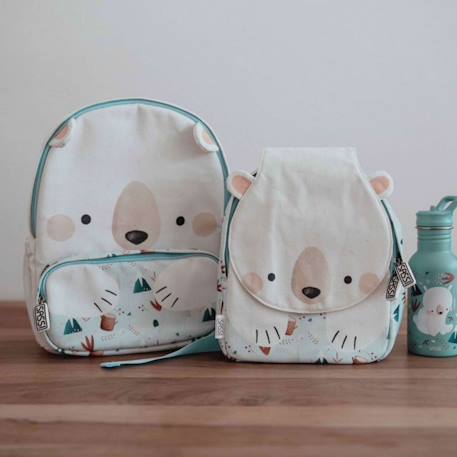 Sac à dos maternelle et crèche animaux Beige+Blanc+Rouge 12 - vertbaudet enfant 
