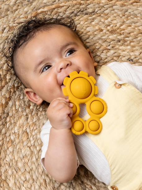 Jouet pop-it en silicone jaune+rose 1 - vertbaudet enfant 