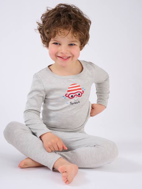 T-shirts thermolactyl sérigraphiés Blanc+Blanc pure+Blanc rose+Gris+Gris clair+Gris pâle 20 - vertbaudet enfant 