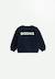 Sweat en molleton bisous Bleu 1 - vertbaudet enfant 
