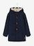 Duffle-coat garçon en drap de laine doublé sherpa encre 1 - vertbaudet enfant 
