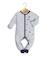 Ensemble bébé 3 pièces 100% coton bébé fille Fond blanc opt raye marine 3 - vertbaudet enfant 