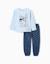 Pyjama en polaire avec stitch brodé Bleu 1 - vertbaudet enfant 