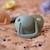 Lot de 2 sucettes anatomique en silicone Gris+Pêche+Vieux rose 2 - vertbaudet enfant 