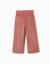 Pantalon en velours côtelé avec taille paperbag à volants Beige clair+Rose 5 - vertbaudet enfant 