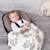 Couverture en coton bio gots Écru+Gris+Rose 2 - vertbaudet enfant 