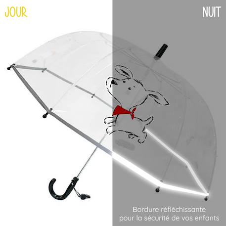 Parapluie cloche transparent Blanc+Bleu+Marron+Multicolore+Rose+Rouge 4 - vertbaudet enfant 
