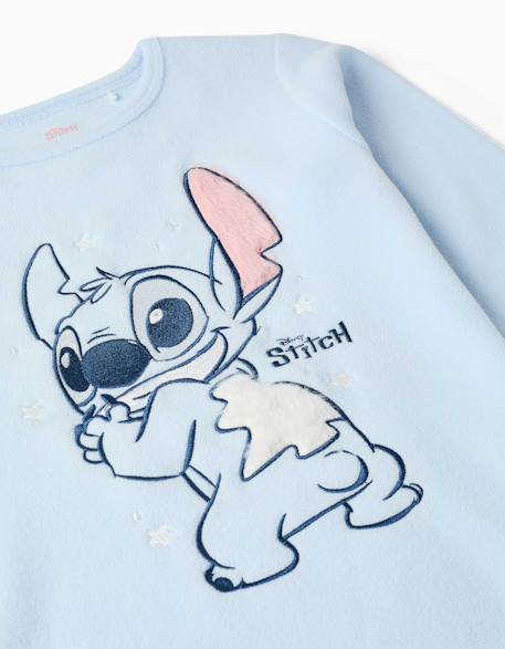 Pyjama en polaire avec stitch brodé Bleu 3 - vertbaudet enfant 