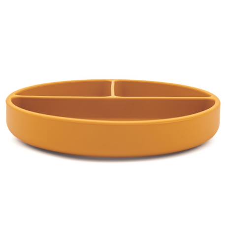 Assiette compartimentée en silicone avec ventouse animaux Beige+Menthe+Orange+Rose+Vert+Vert paon 18 - vertbaudet enfant 