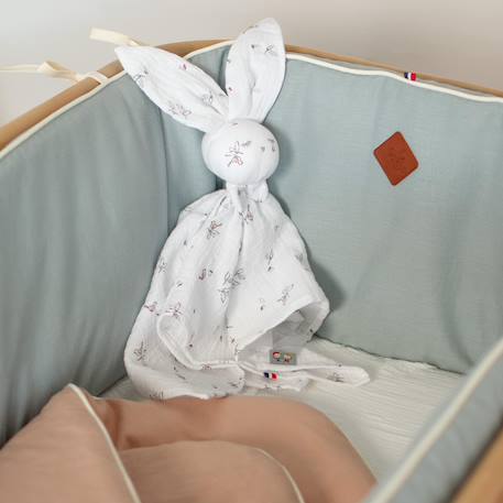 Doudou plat lapin  melody Blanc 2 - vertbaudet enfant 