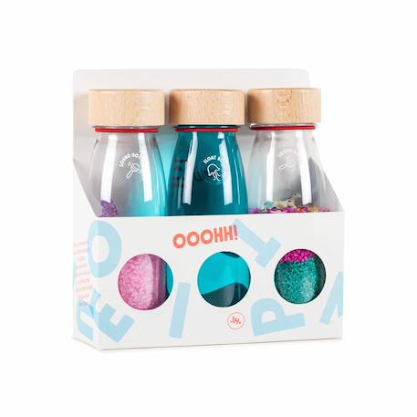 Lot de 3 bouteilles sensorielles Bleu+Multicolore+Rose+Vert 14 - vertbaudet enfant 