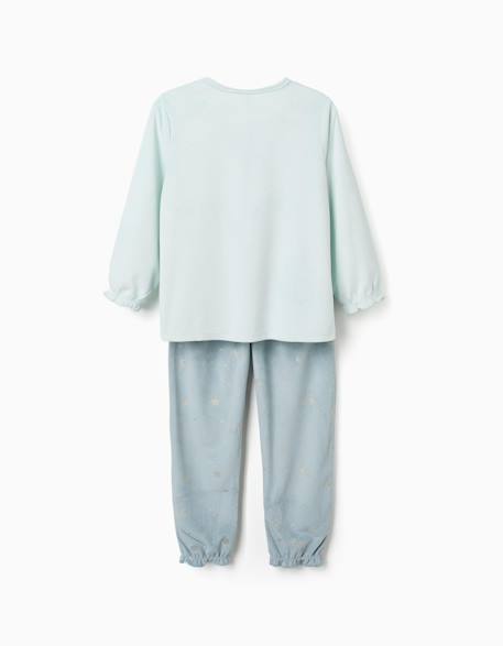 Pyjama en velours avec licorne qui brille dans le noir Bleu clair 2 - vertbaudet enfant 