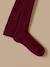 Collants à côtes fille Blanc+Cerise+Chocolat+Gris chine fonce+Marine+Rose doux+Taupe+Vert anglais 5 - vertbaudet enfant 