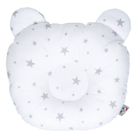 Coussin anti tête plate en coton stella Blanc 1 - vertbaudet enfant 