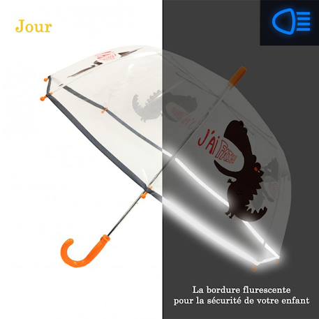 Parapluie cloche transparent Blanc+Bleu+Marron+Multicolore+Rose+Rouge 15 - vertbaudet enfant 