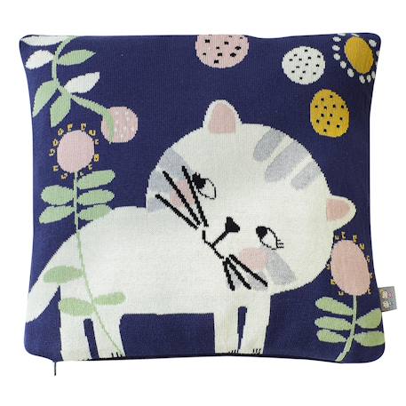 Taie de coussin en coton biologique Bleu+Écru+Gris+Noir+Rose 1 - vertbaudet enfant 
