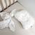 Coussin cale-tête ergonomique en gaze de coton melody Blanc 2 - vertbaudet enfant 