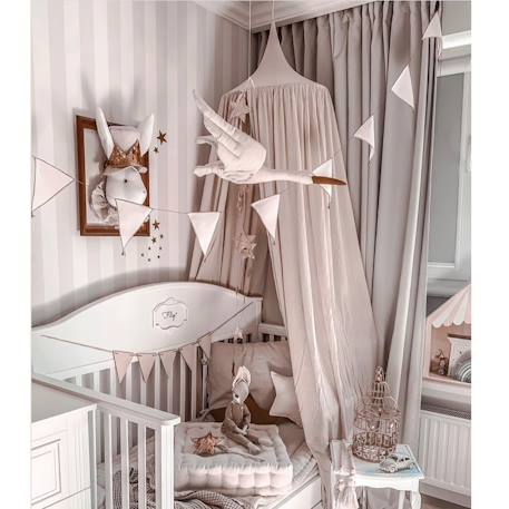 Trophée mural décoration chambre d'enfant, cigogne Beige 2 - vertbaudet enfant 