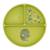 Assiette compartimentée en silicone avec ventouse animaux Beige+Menthe+Orange+Rose+Vert+Vert paon 26 - vertbaudet enfant 
