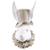 Trophée mural monsieur lapin en lin – décoration chambre bébé enfant Beige 1 - vertbaudet enfant 
