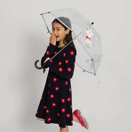Parapluie cloche transparent Blanc+Bleu+Marron+Multicolore+Rose+Rouge 5 - vertbaudet enfant 