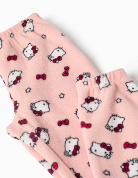Pyjama en polaire avec broderie hello kitty Blanc 4 - vertbaudet enfant 