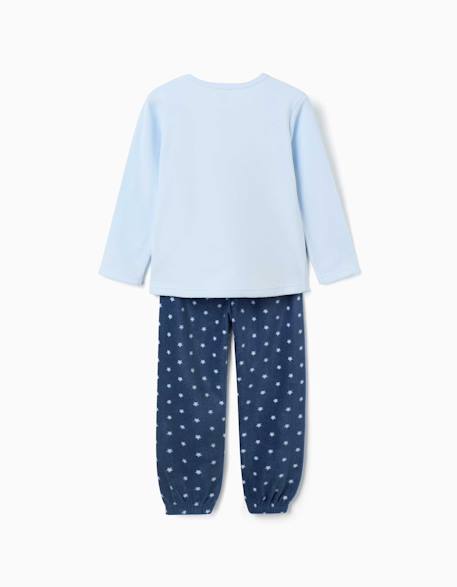 Pyjama en polaire avec stitch brodé Bleu 2 - vertbaudet enfant 