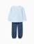 Pyjama en polaire avec stitch brodé Bleu 2 - vertbaudet enfant 