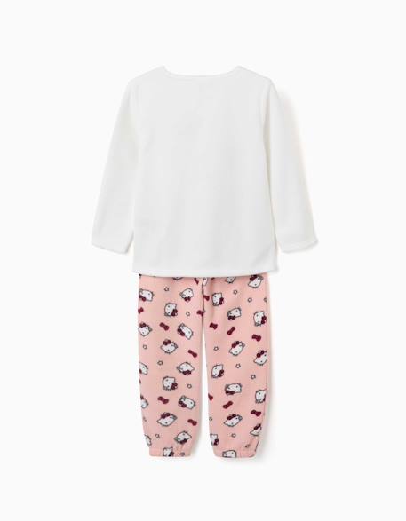 Pyjama en polaire avec broderie hello kitty Blanc 2 - vertbaudet enfant 