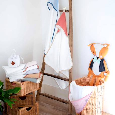 Cape de bain en gaze de coton jeanne Beige+Biscuit+Blanc+Bleu+Camel+Écru+Gris clair+Terracotta+Vert de gris+Vieux rose 26 - vertbaudet enfant 