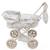 Jouet poussette landau pour poupée Beige+Bordeaux 6 - vertbaudet enfant 