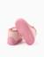 Chaussons en velours avec motif étoile Rose clair 3 - vertbaudet enfant 