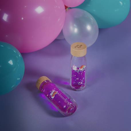 Bouteille sensorielle mouvement move Bleu+Rose+Violet 14 - vertbaudet enfant 