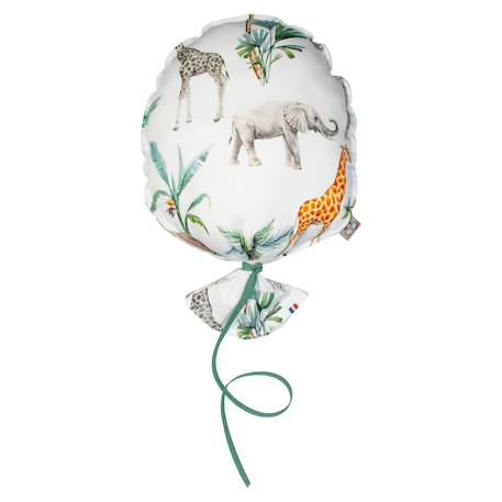Ballon mural décoratif en coton imprimé 38cm Beige sidonia+Blanc+Bleu+Écru+Vert de gris 17 - vertbaudet enfant 