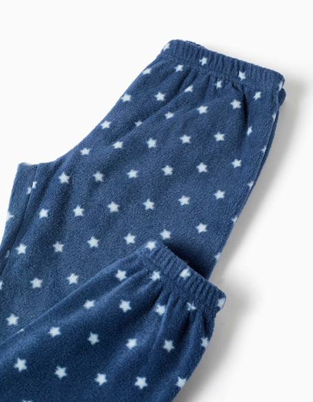 Pyjama en polaire avec stitch brodé Bleu 4 - vertbaudet enfant 