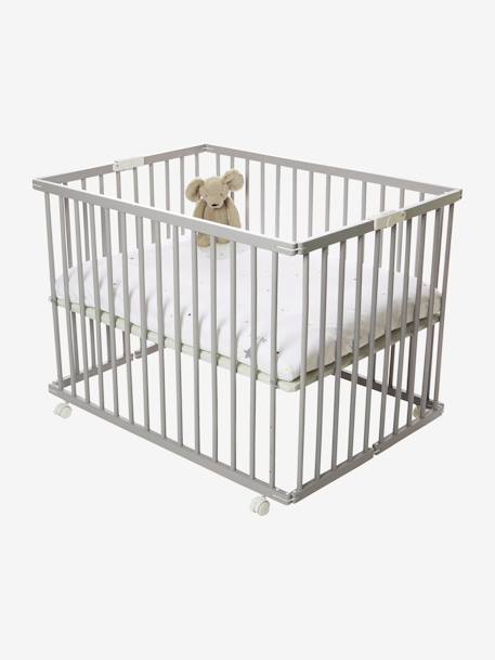 Fond de parc réversible Soft'n play blanc/étoiles 3 - vertbaudet enfant 