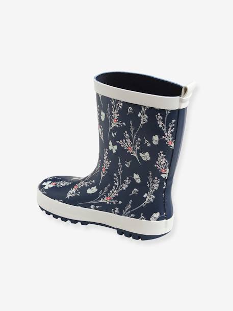 Bottes de pluie fille en caoutchouc BLEU MARINE 3 - vertbaudet enfant 