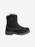 Boots hauts en cuir fille NOIR 2 - vertbaudet enfant 