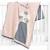 Couverture en coton bio gots Écru+Gris+Rose 12 - vertbaudet enfant 