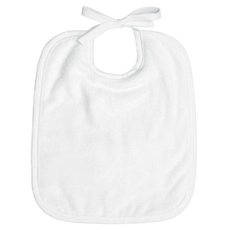 Bavoir à nouer en gaze de coton melody Blanc 3 - vertbaudet enfant 