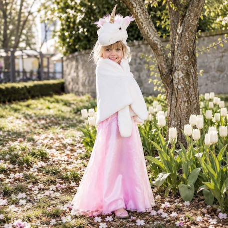 Déguisement enfant cape de licorne Blanc 6 - vertbaudet enfant 