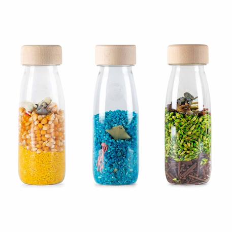 Lot de 3 bouteilles sensorielles Bleu+Multicolore+Rose+Vert 1 - vertbaudet enfant 