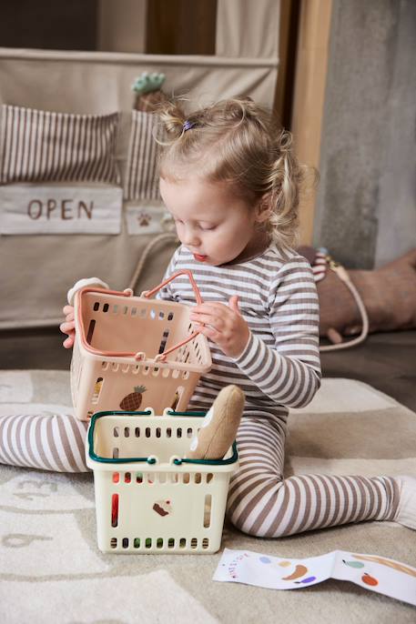Jouet panier de marchande Jaune+Orange 6 - vertbaudet enfant 