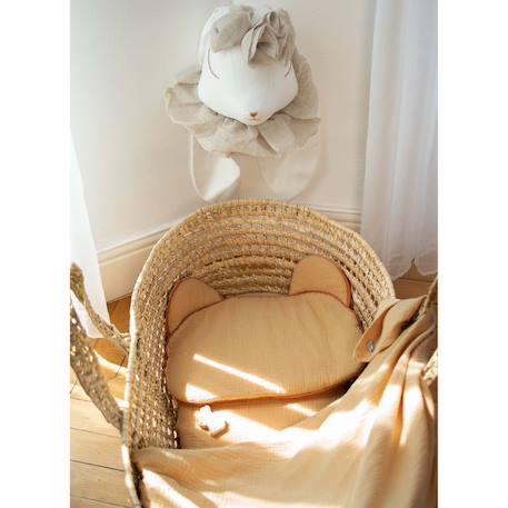 Oreiller bébé plat ourson en gaze de coton jeanne Beige+Blanc+Camel+Écru+Gris clair+Terracotta+Vert de gris 8 - vertbaudet enfant 