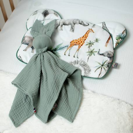 Oreiller coussin plat réversible Vert 5 - vertbaudet enfant 