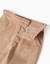 Pantalon en velours côtelé avec taille paperbag à volants Beige clair+Rose 3 - vertbaudet enfant 